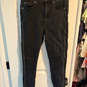 7 For All Mankind Black Skinny Jeans